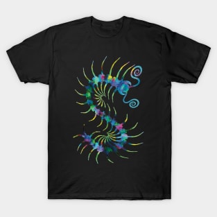 Watercolor Rainbow Centipede T-Shirt